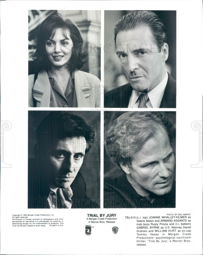 1994 Actors Joanne Kilmer/Armand Assante/Gabriel Byrne/William Hurt Press Photo - Historic Images