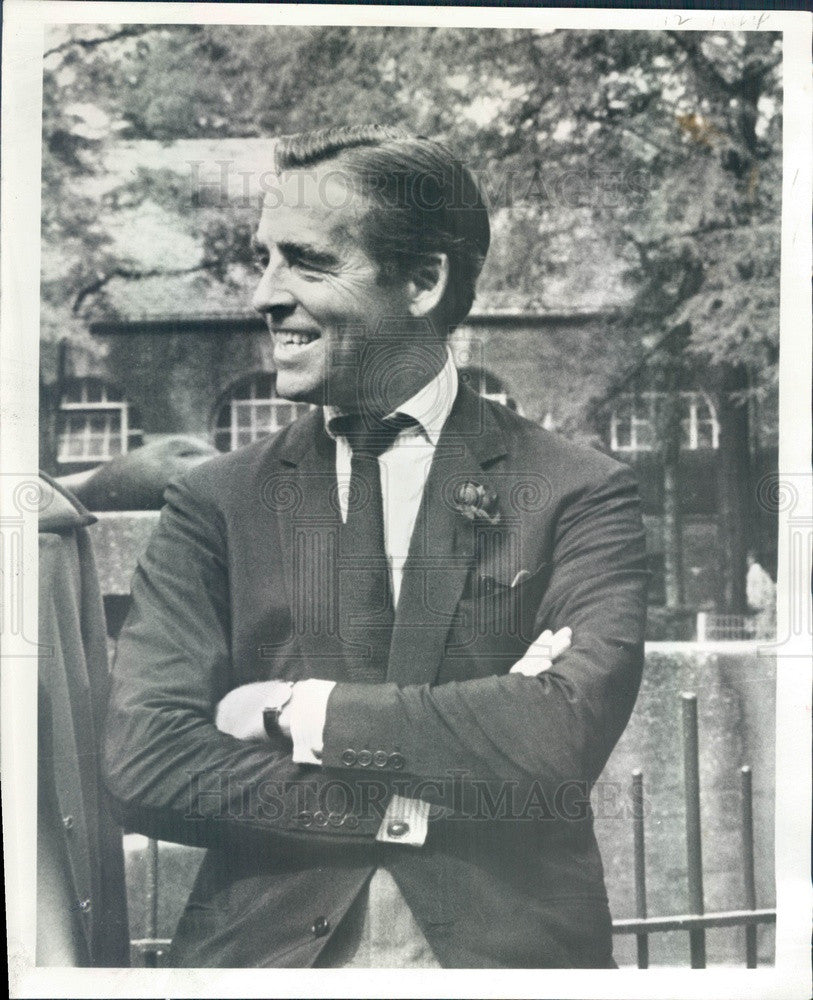 1970 American Hollywood Actor &amp; Wall Street Authro Richard Ney Press Photo - Historic Images