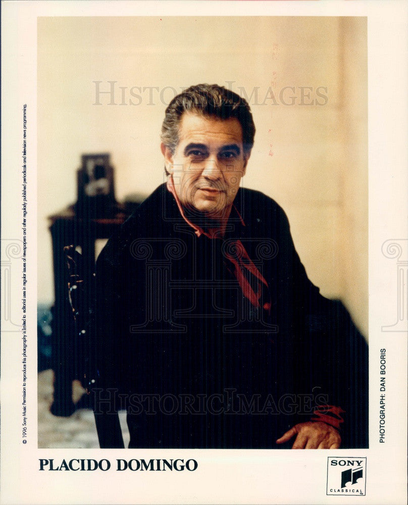 1996 Spanish Singer/Conductor Placido Domingo Press Photo - Historic Images