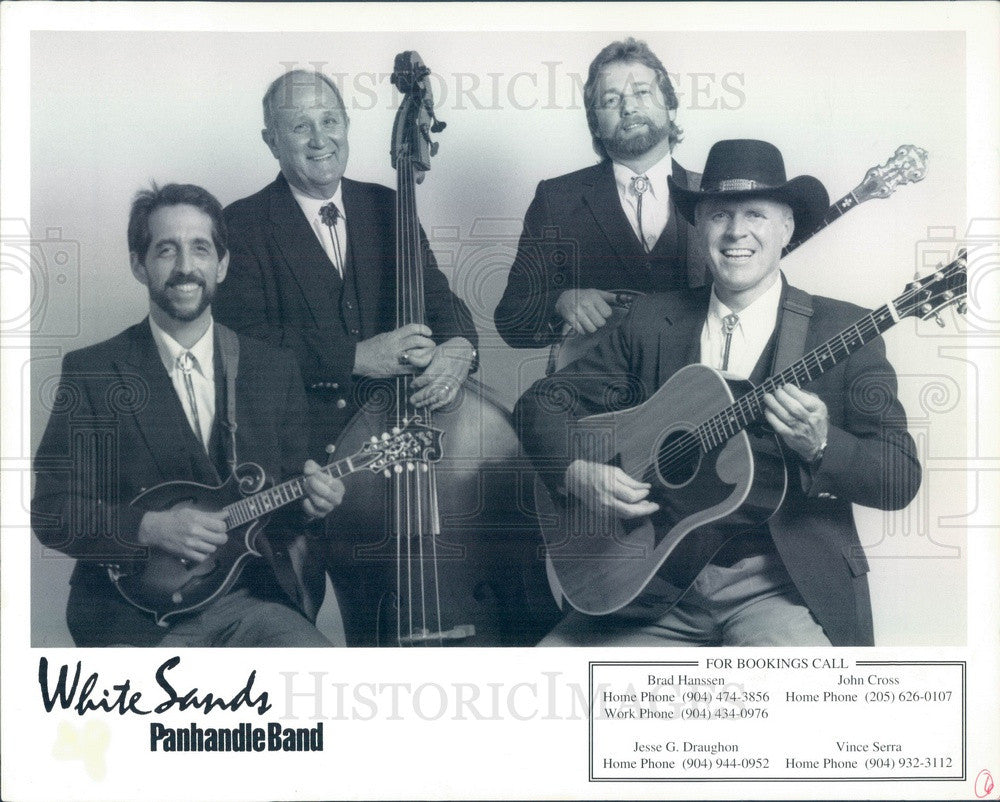 1994 Bluegrass/Country Music Band White Sands Panhandle Band Press Photo - Historic Images