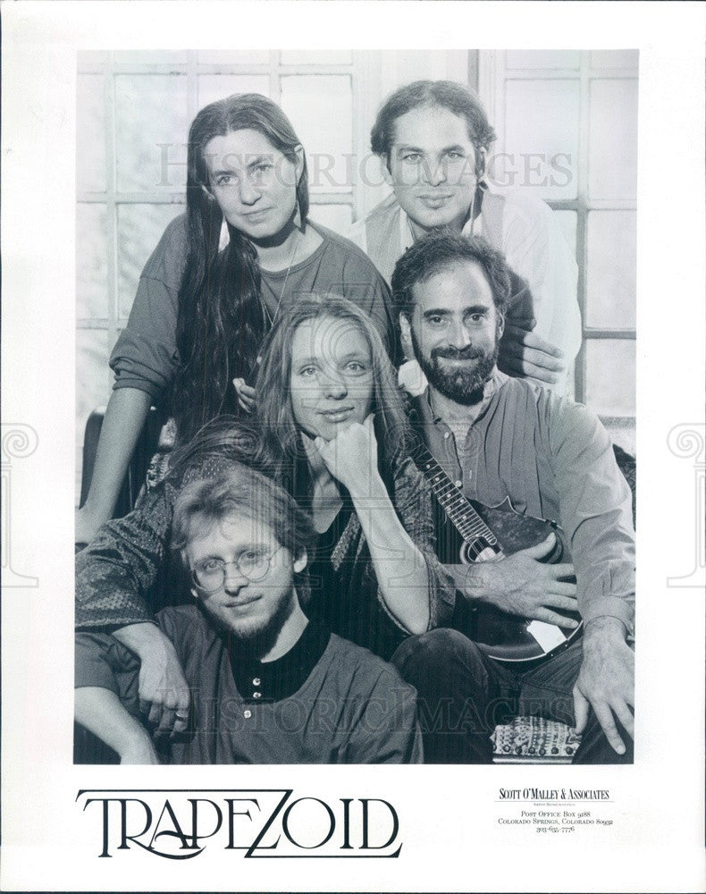 1987 American Folk Music Group Trapezoid Press Photo - Historic Images
