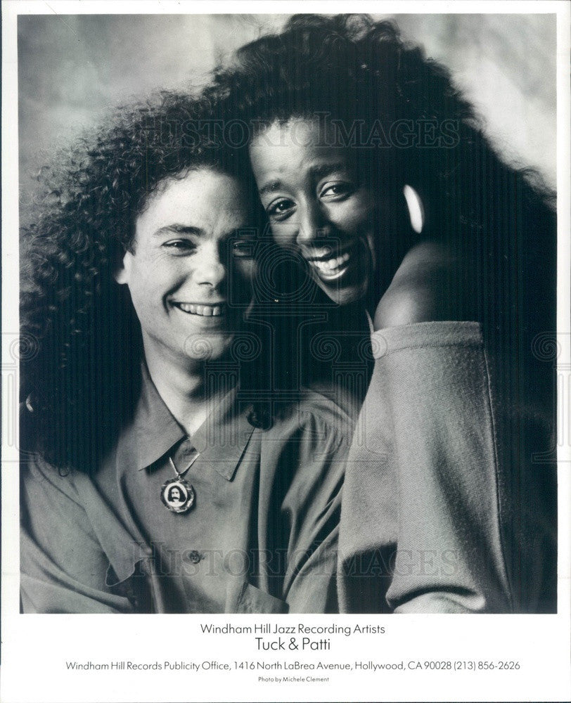 1992 Jazz Singers Tuck & Patti Press Photo - Historic Images