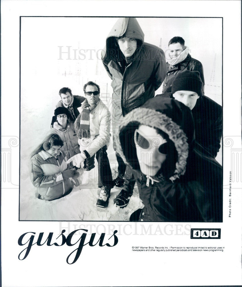 1997 Icelandic Rock Band Gus Gus Press Photo - Historic Images