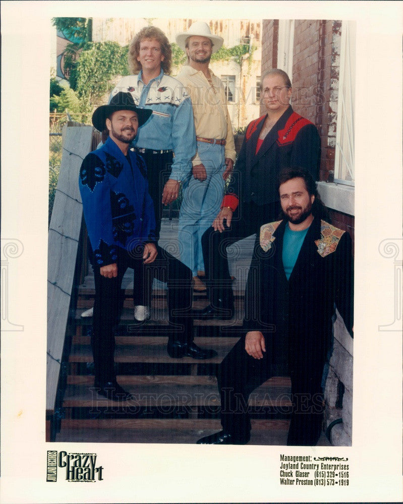 1996 Music Group Crazy Heart Press Photo - Historic Images