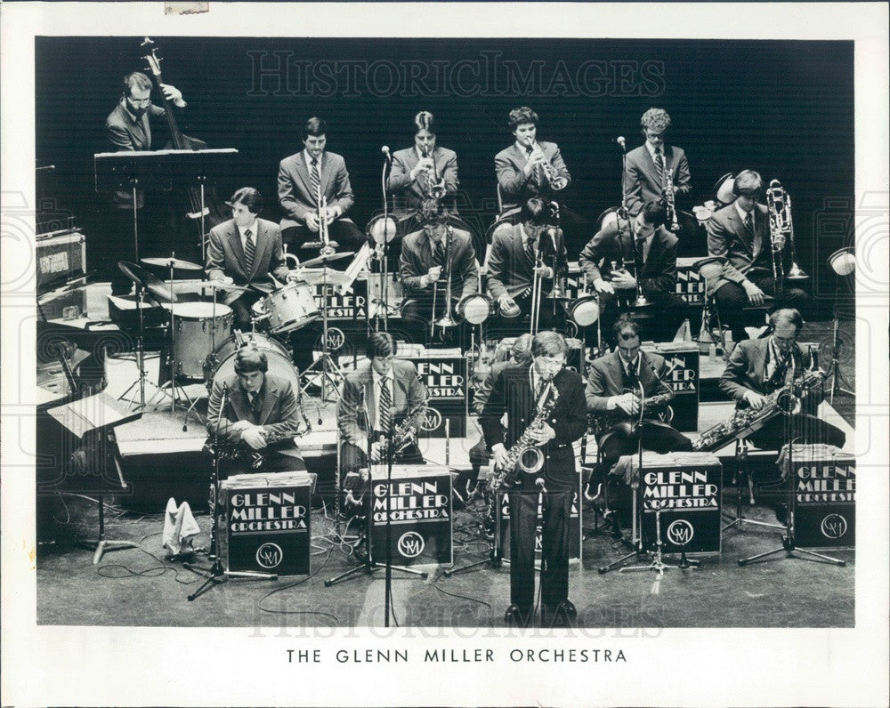 1986 Music Group The Glenn Miller Orchestra Press Photo - Historic Images