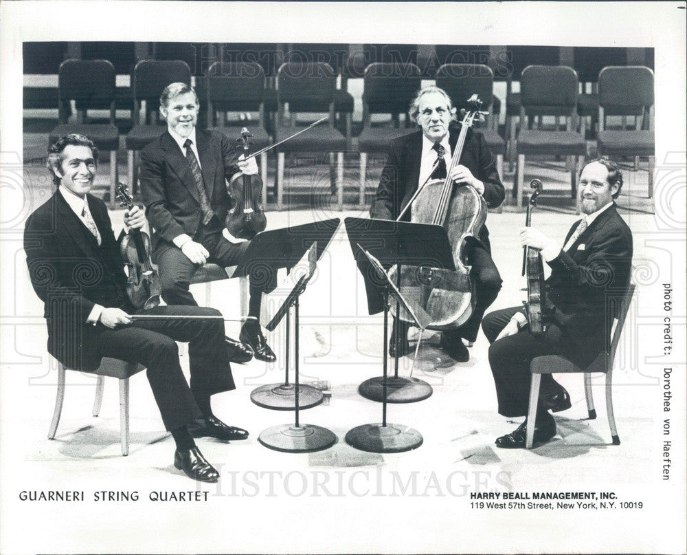 1986 American Music Group The Guarneri String Quartet Press Photo - Historic Images