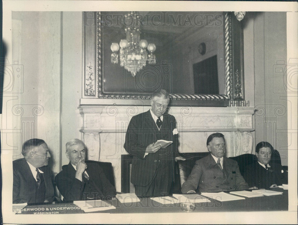 1932 US Senate Foreign Relations Committee, Wagner, Walsh, Eyck Press Photo - Historic Images