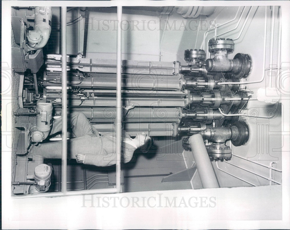 1957 Chicago, IL Argonne Natl Lab Experimental Boiling Water Reactor Press Photo - Historic Images