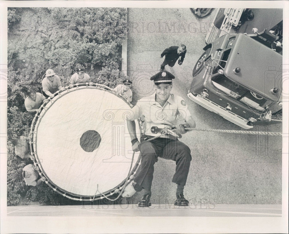 1963 St Petersburg, Florida Firefighters &amp; Equipment Press Photo - Historic Images