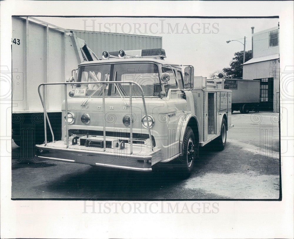 1978 St Petersburg, Florida Compact Fire Engine Pumper Press Photo - Historic Images