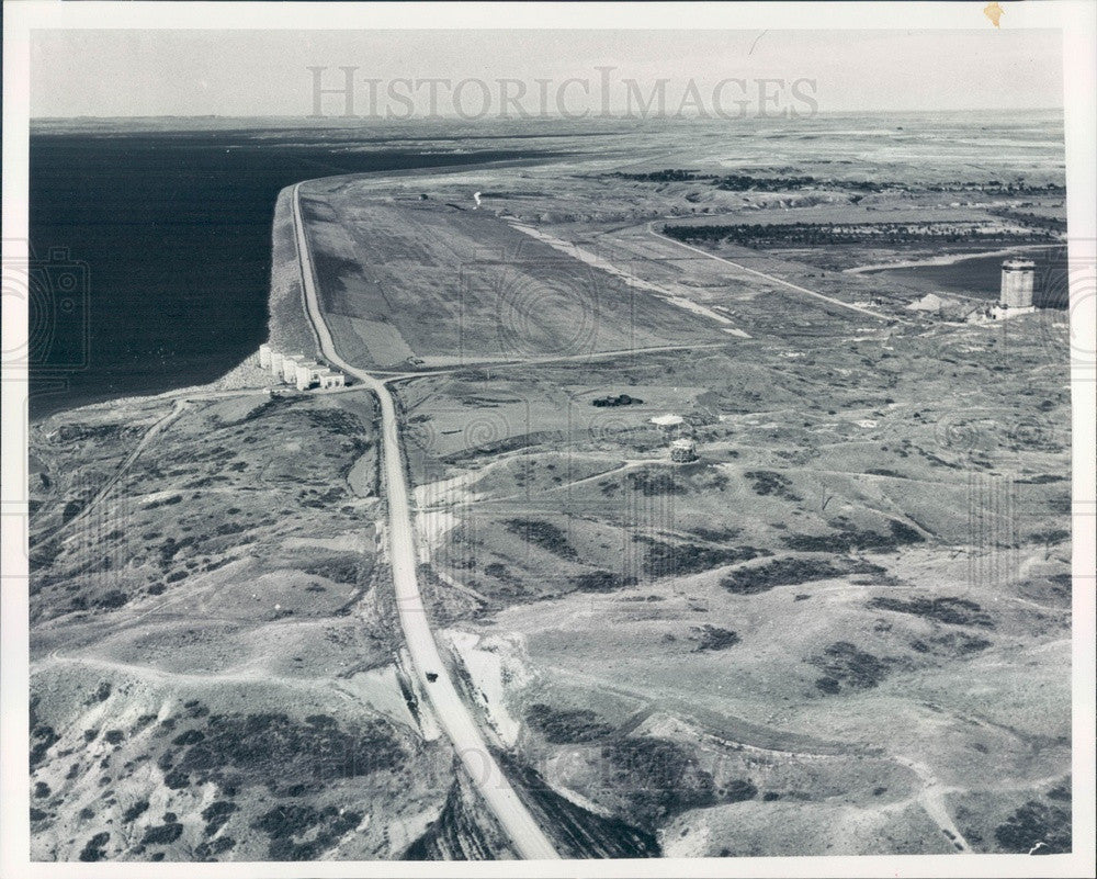 1983 Glasgow, Montana Fort Peck Dam Aerial View Press Photo - Historic Images