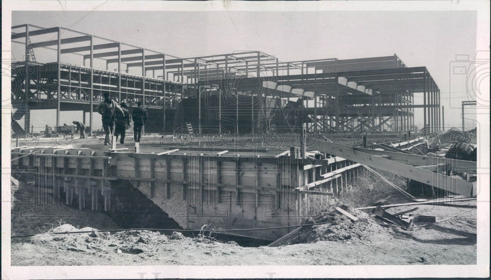 1955 Denver, Colorado County Jail Construction Press Photo - Historic Images