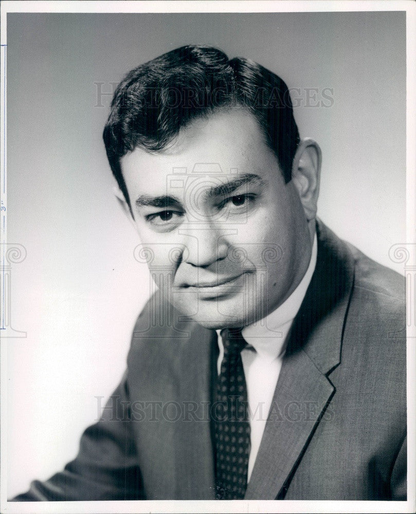 1967 Detroit, Michigan Newscaster Al Ackerman Press Photo - Historic Images