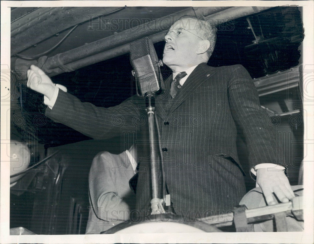 1936 Kansas Governor & Presidential Candidate Alf Landon Press Photo - Historic Images