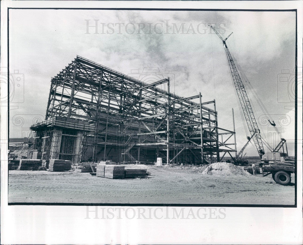1981 St Petersburg, Florida Garbage Plant Construction Press Photo - Historic Images
