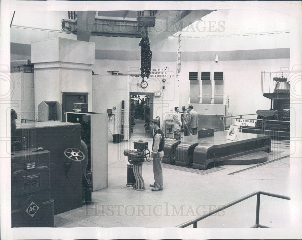 1957 Chicago, IL Argonne National Laboratory Nuclear Power Plant Press Photo - Historic Images