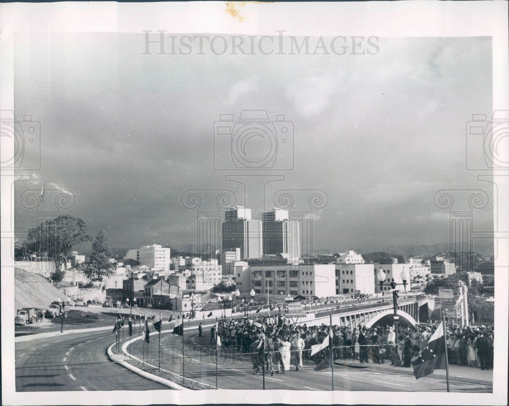 1954 Caracas, Venezuela Republic Viaduct Opening Press Photo - Historic Images