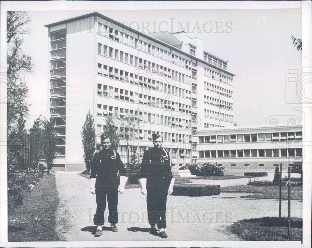 1954 Strasbourg, France Conference Building Press Photo - Historic Images