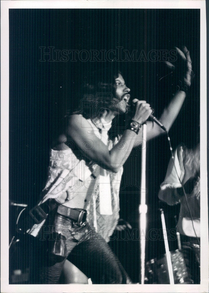 1970 St. Petersburg, Florida Band Boot Lead Singer Press Photo - Historic Images