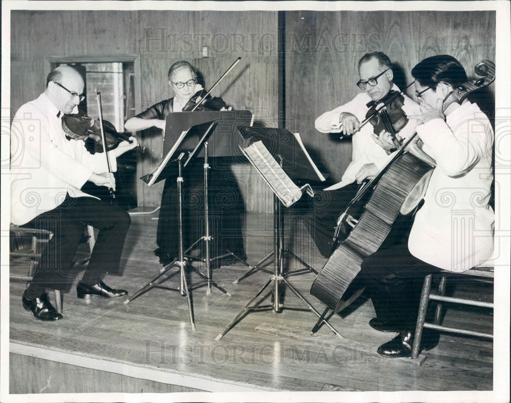 1964 The Asolos String Quartet, Paul Wolfe, Lota Mundy, David Cohen Press Photo - Historic Images