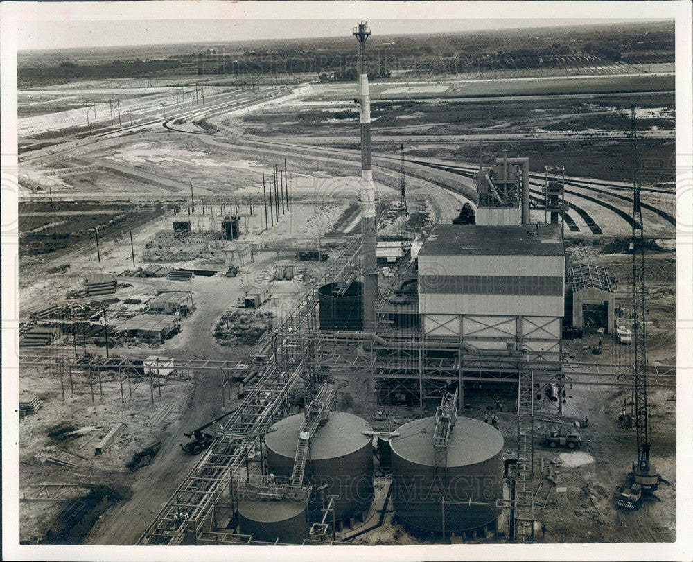 1966 Manatee County, Florida Borden Chemical Co Plant Aerial View Press Photo - Historic Images