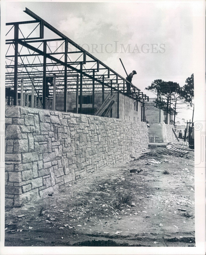 1966 Manatee County, FL Borden Chemical Co Admin Bldg Construction Press Photo - Historic Images