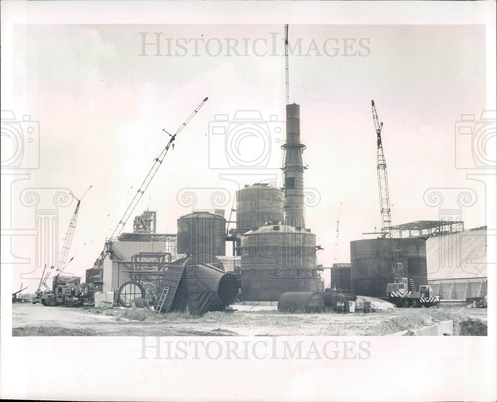 1966 Manatee County, Florida Borden Chemical Co Plant Construction Press Photo - Historic Images