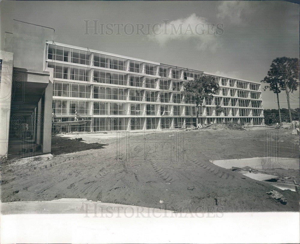 1961 Bradenton, Florida Presbyterian Retirement Home Construction Press Photo - Historic Images