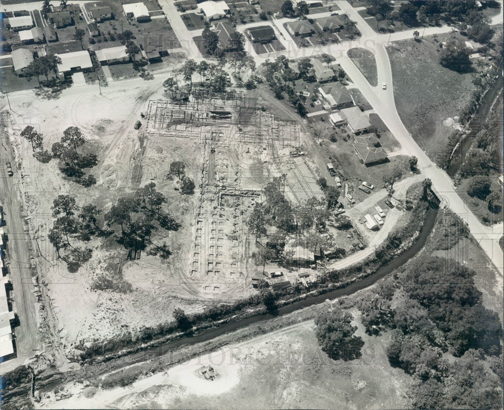 1960 Bradenton, Florida Presbyterian Retirement Home Construction Press Photo - Historic Images