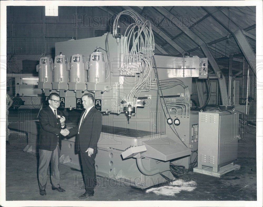 1967 Largo, FL Brane Corp Arrow Machine Div, President Earl Brane Press Photo - Historic Images