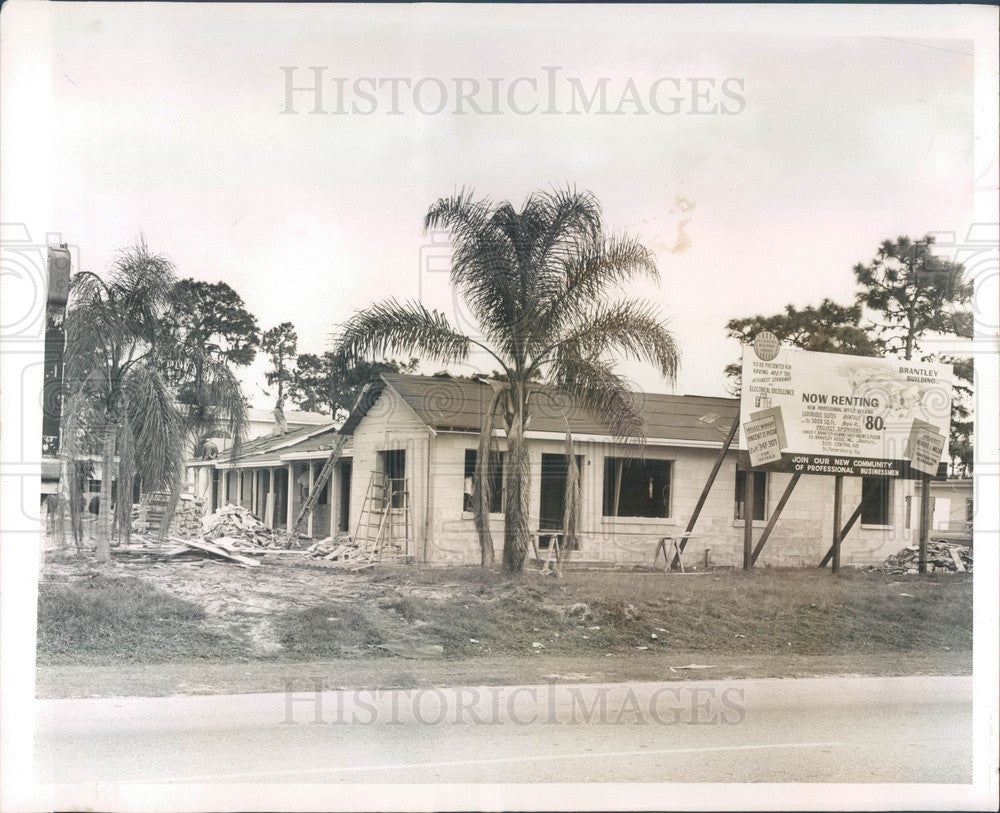 1965 St Petersburg, Florida Brantley Building Construction, 34th St Press Photo - Historic Images