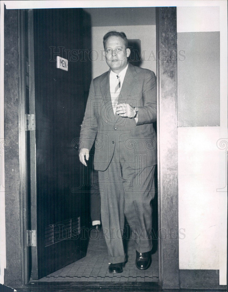 1960 Captain Albert de Bruijn, Skipper of Dutch Ship Utrecht Press Photo - Historic Images