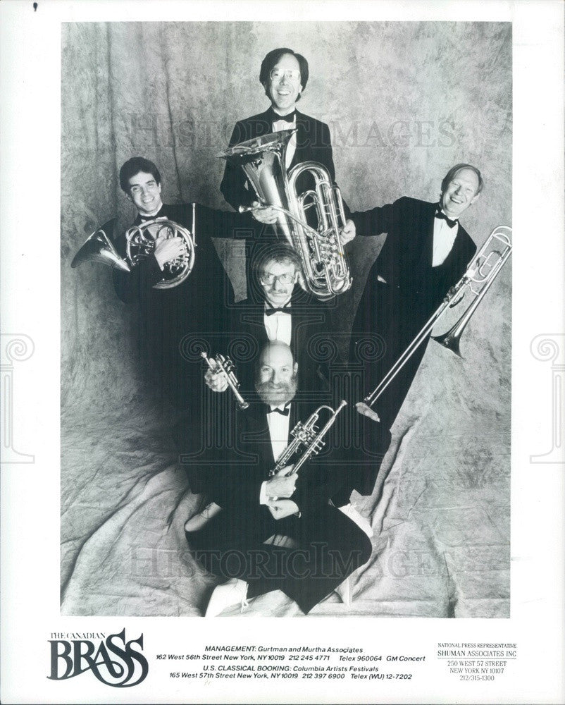 1989 Music Group The Canadian Brass Press Photo - Historic Images