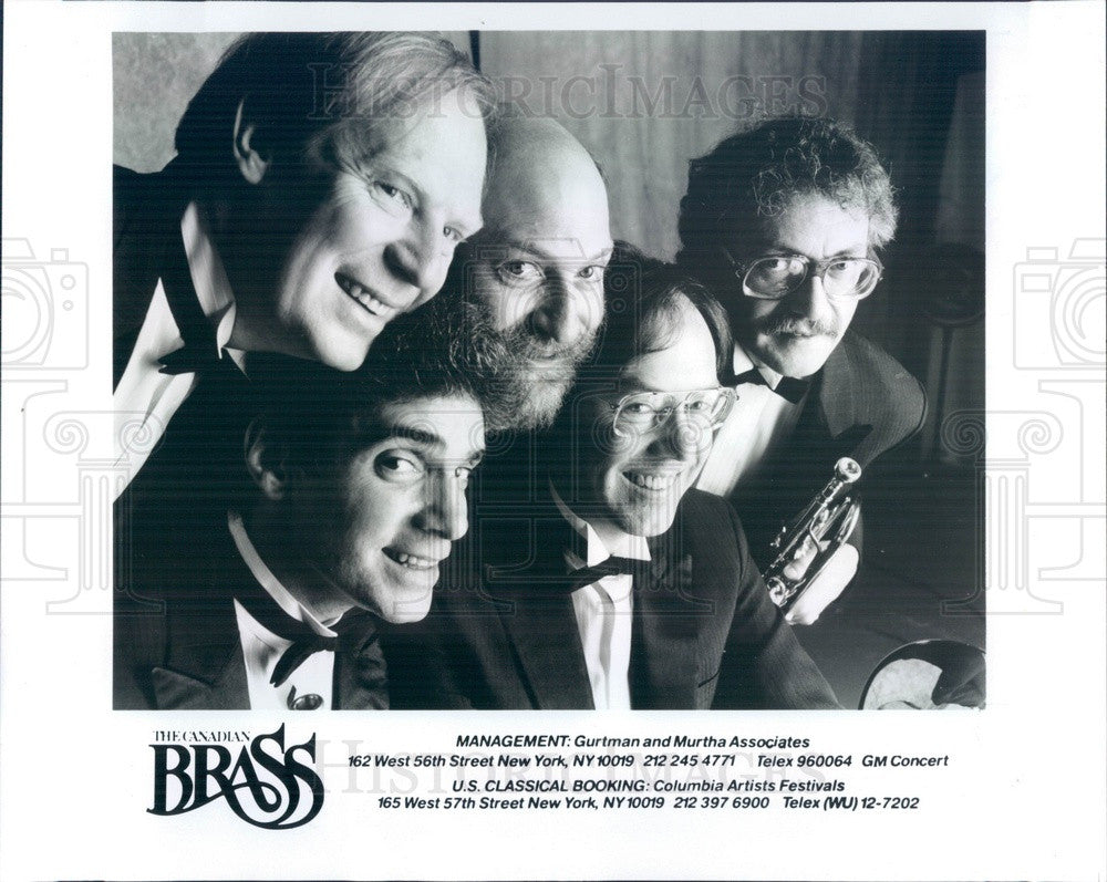1989 Music Group The Canadian Brass Press Photo - Historic Images
