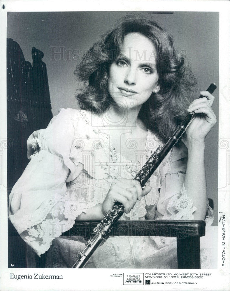 1984 American Flutist Eugenia Zukerman Press Photo - Historic Images