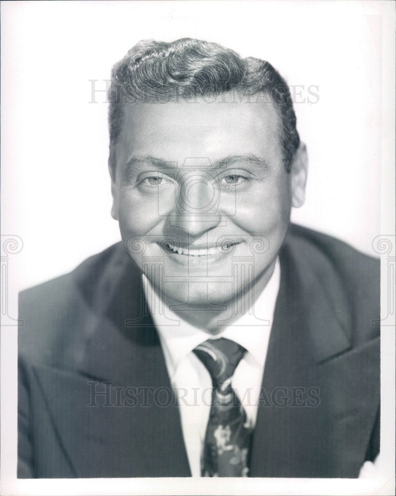 1958 American Singer/Songwriter/Actor Frankie Laine Press Photo