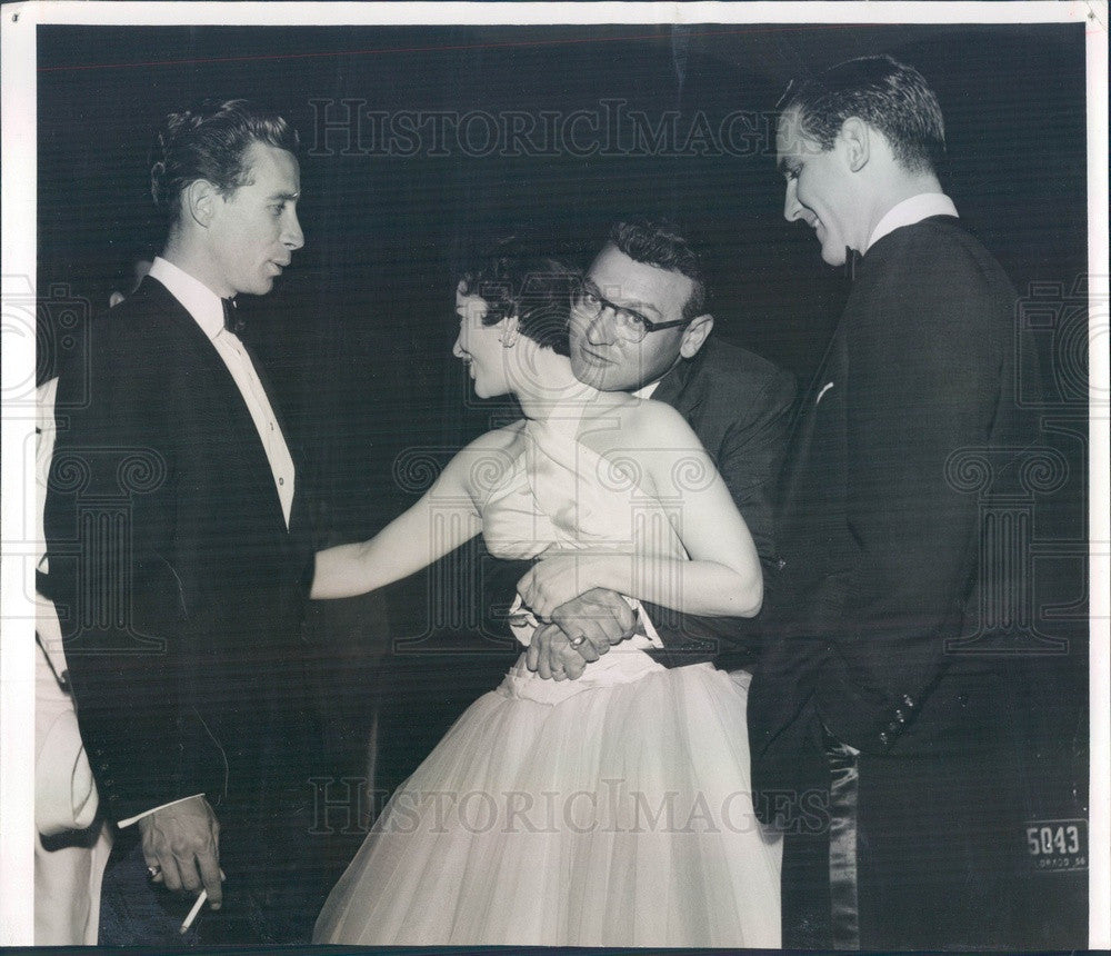 1956 Singers Frankie Laine/Gogi Grant/Jimmy Arnold/Connie Codarini Press Photo - Historic Images
