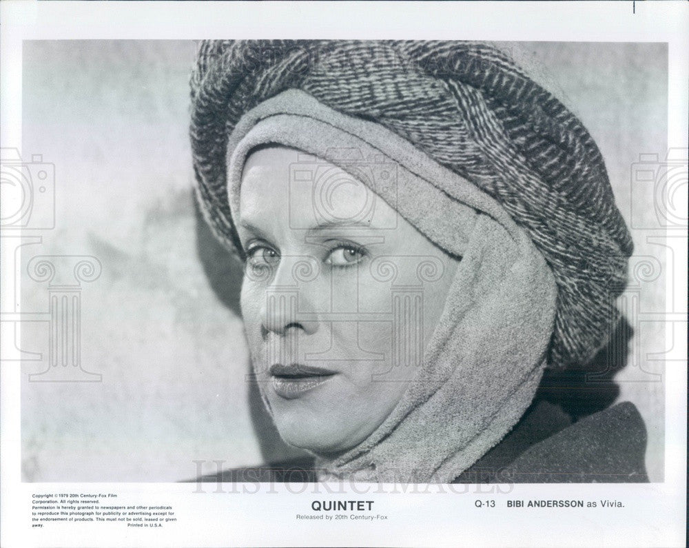 1979 Swedish Actress Bibi Andersson Press Photo - Historic Images