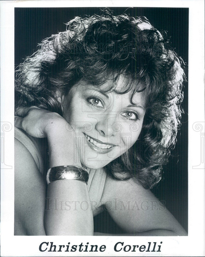Undated Singer Christine Corelli Press Photo - Historic Images