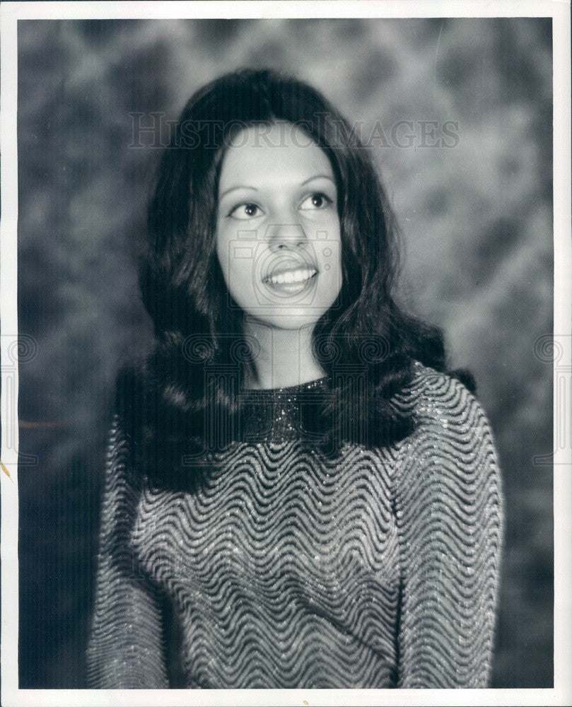 1973 Folk Singer/Musician Delphine Cortez Press Photo - Historic Images