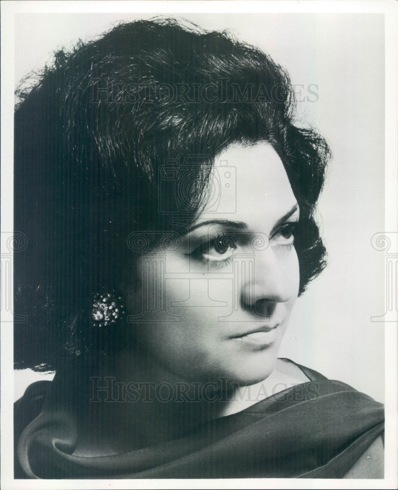 1971 Italian Opera Singer Fiorenza Cossotto Press Photo - Historic Images