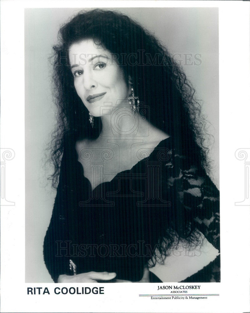 1996 American Singer Rita Coolidge Press Photo - Historic Images