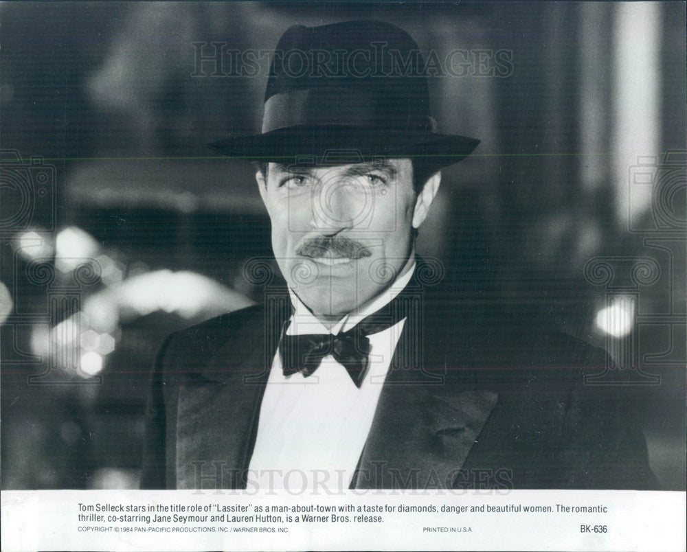 1984 American Hollywood Actor Tom Selleck Press Photo - Historic Images