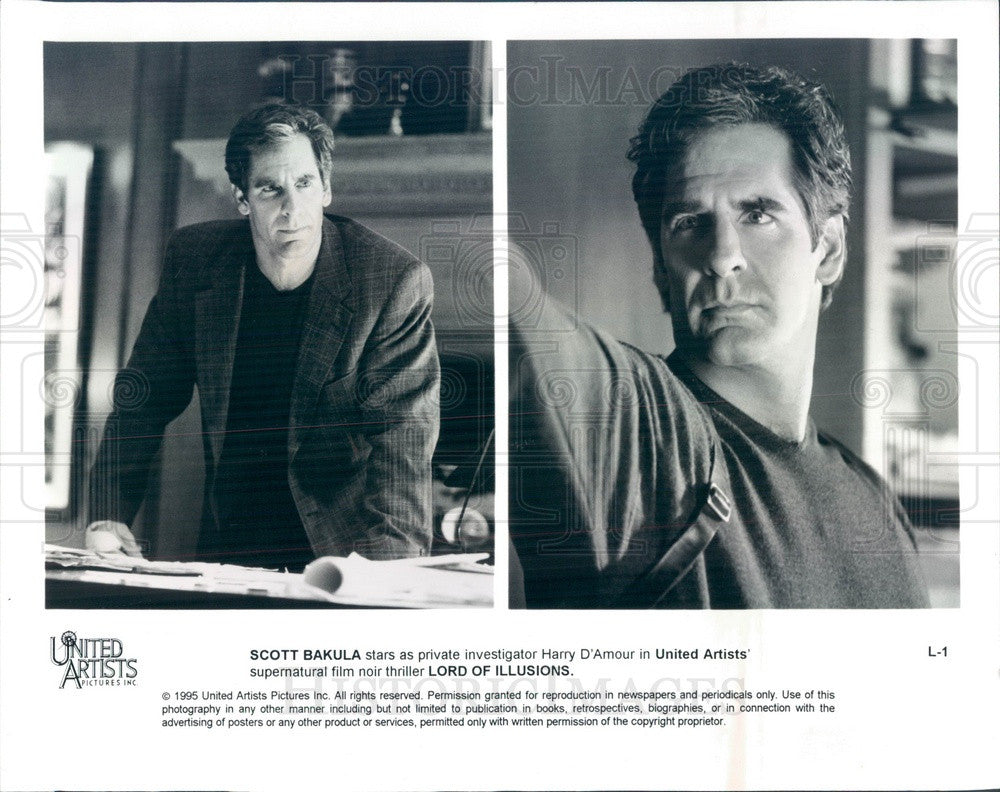 1995 American Hollywood Actor Scott Bakula Press Photo - Historic Images