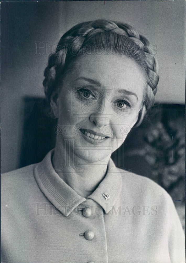 1968 American Hollywood Actress Celeste Holm Press Photo - Historic Images