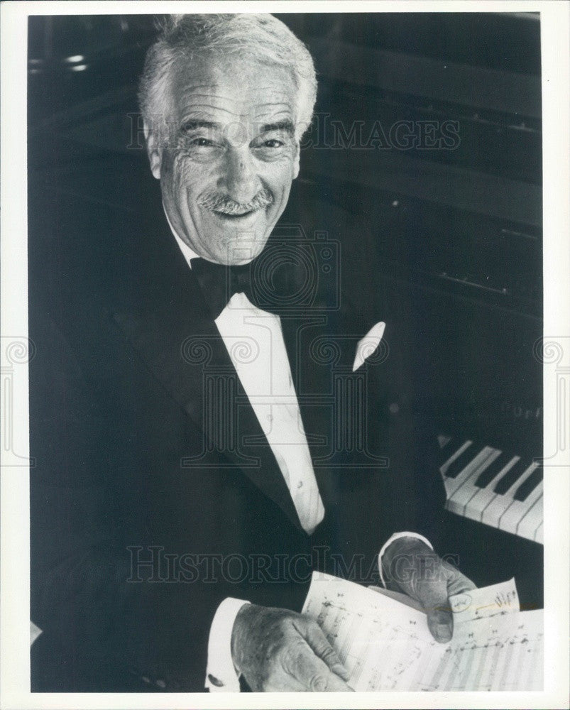 1985 Danish/American Comedian/Musician Victor Borge Press Photo - Historic Images