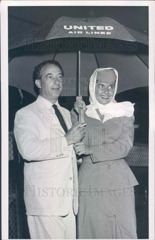 1955 Danish/American Comedian/Musician Victor Borge Press Photo - Historic Images