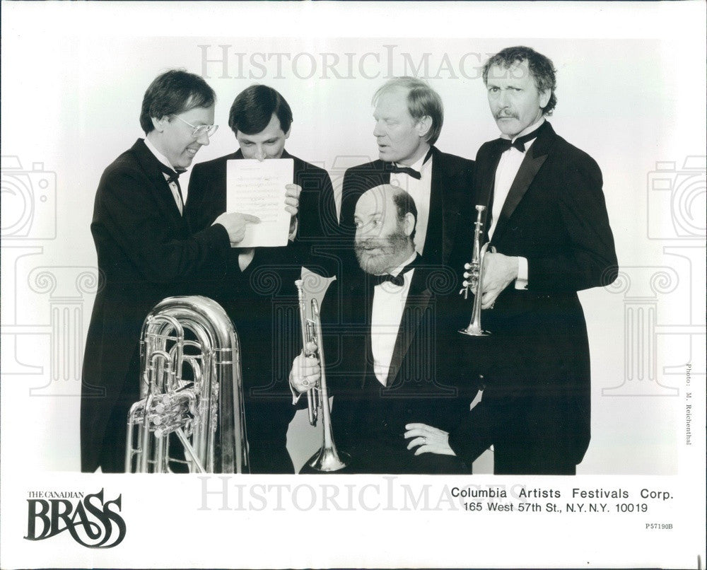 1984 Musical Quintet The Canadian Brass Press Photo - Historic Images