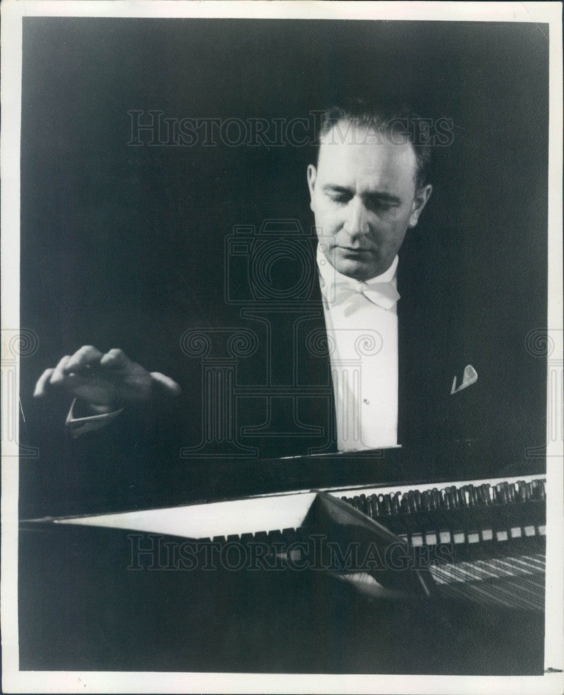 1962 Pianist/Musician Max Lanner Press Photo - Historic Images