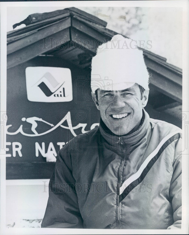 1967 Swiss Alpine Skier, 1960 Olympic Gold Medalist Roger Staub Press Photo - Historic Images